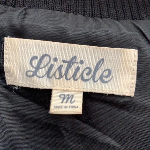 Listicle long bomber jacket - Picture 6 of 10
